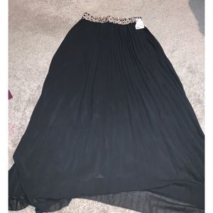 Flowy Black Maxi Skirt